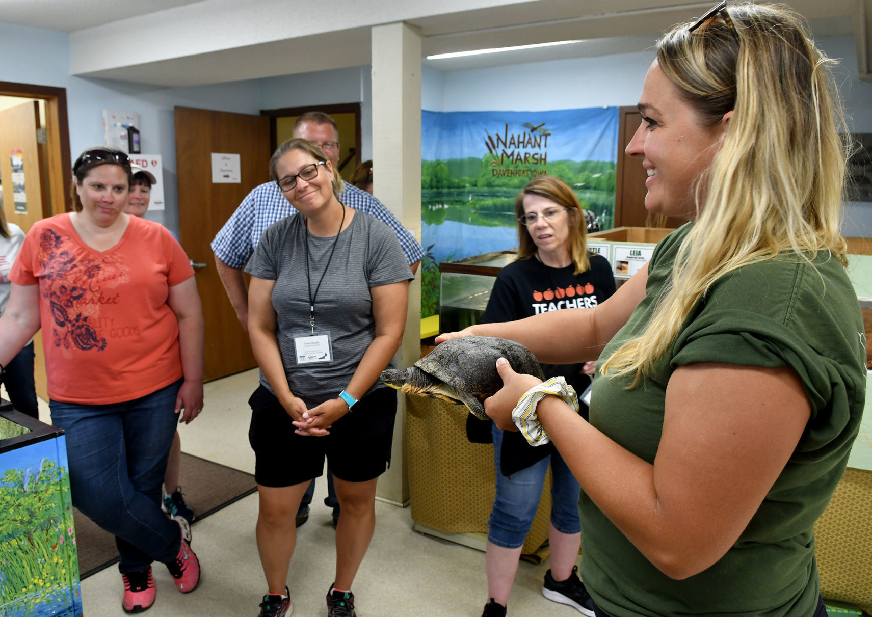 Summer Agriculture Institute tour of Nahant Marsh.